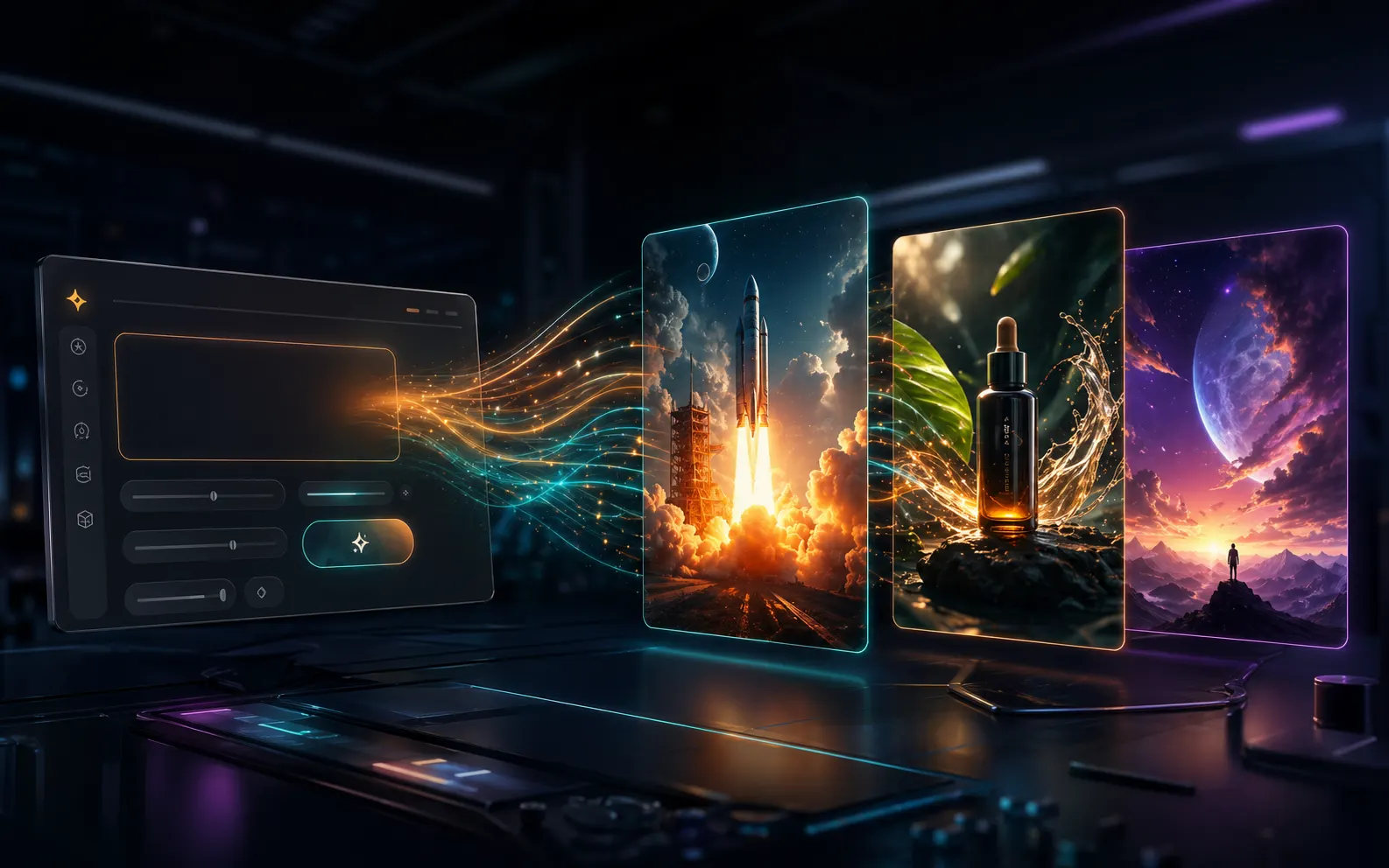 GPT Image 2 generator turning a structured template prompt into an image draft